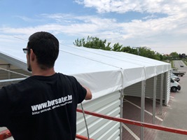 Raktársátor 10 méter széles-53